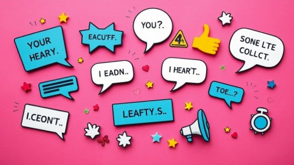 Playful art illustrating texting bridesmaids, pink background.