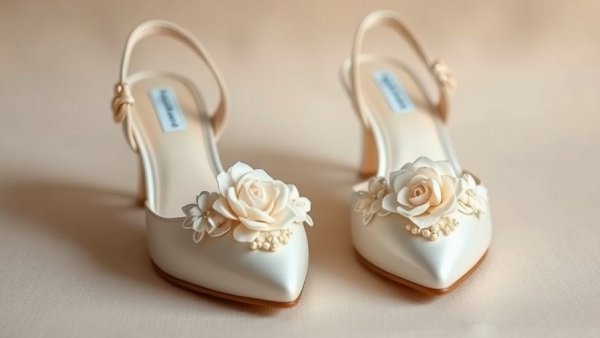 Elegant Dolce Vita wedding shoes with floral accents.