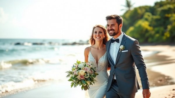 Romantic beach wedding in Jamaica, best venues highlighted.