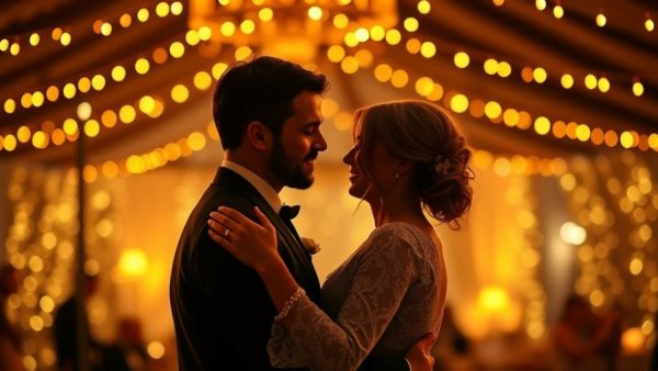 In-law wedding dance with soft lights and warm ambiance.