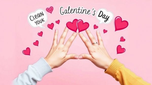 Festive collage of Galentine's Day gift ideas 2026, with hearts and cheerful motifs.