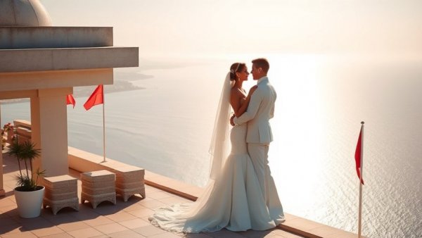 Charleston wedding vendors - romantic rooftop ceremony with ocean view.