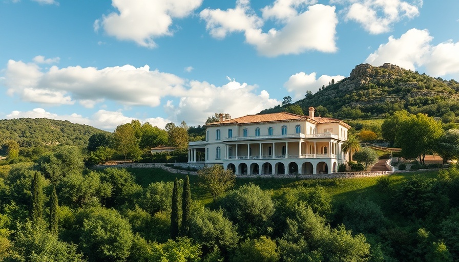 Expansive Mediterranean villa for wedding vendors.
