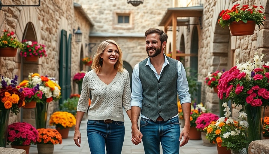 Happy wedding couple at Mission San Juan Capistrano venue.