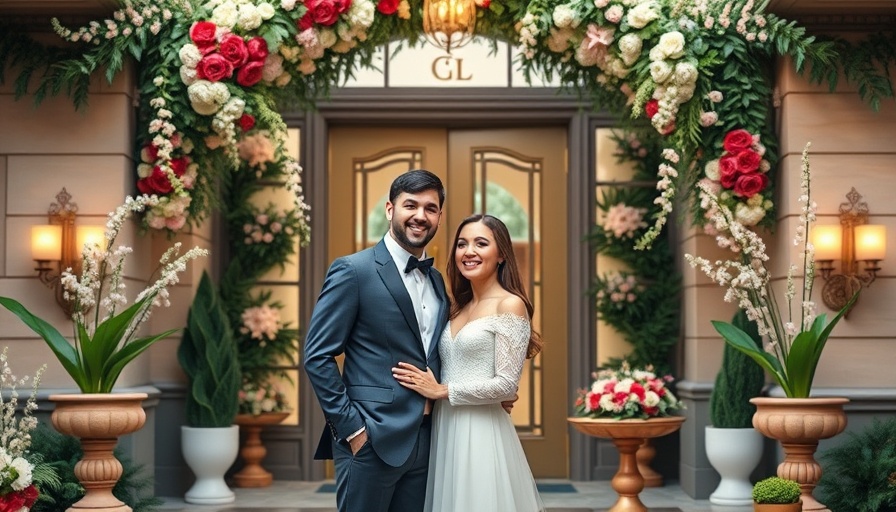 Whimsical wedding decor with elegant floral arrangements.