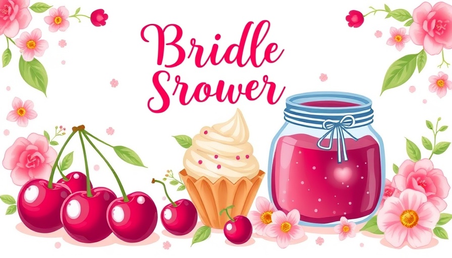 Cherry bridal shower ideas with whimsical cherries and decor.