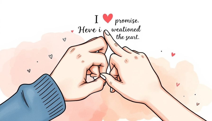 Tips for Marriage Before the Wedding illustration with pinky promise.
