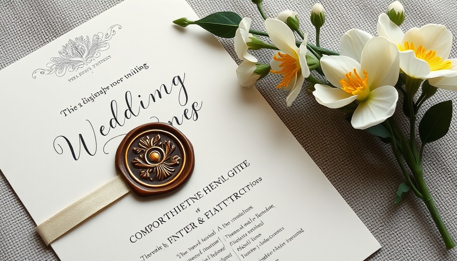 Elegant wedding invitation with floral accents, Unconventional Wedding Look