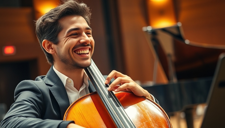Good News in History October 7: Musician joyfully playing cello.