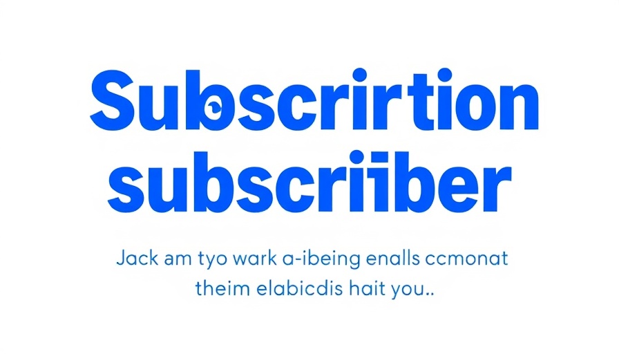 Newsletter subscription sign in blue text.