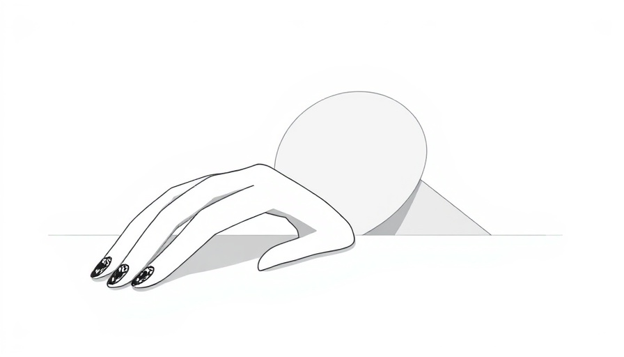 Abstract illustration of a hand and head in minimalist style relating to errors in medicine pack barcodes.