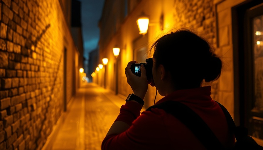 Silhouette taking photo under streetlight, Good News Tuesday.