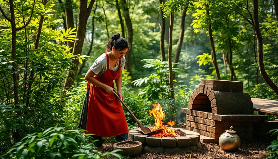 Women embracing traditional culinary arts in India forest.