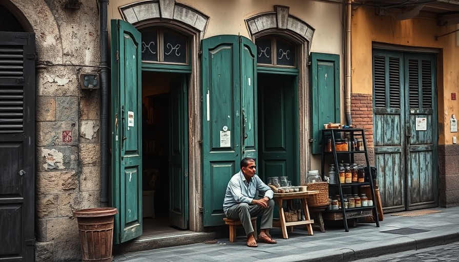 Street vendor embodying trust-based business model.