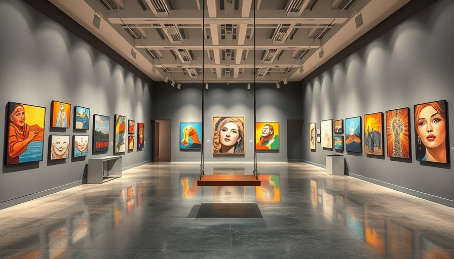 Art gallery showcasing the Standard Bank Young Artist Award 40 years celebration.