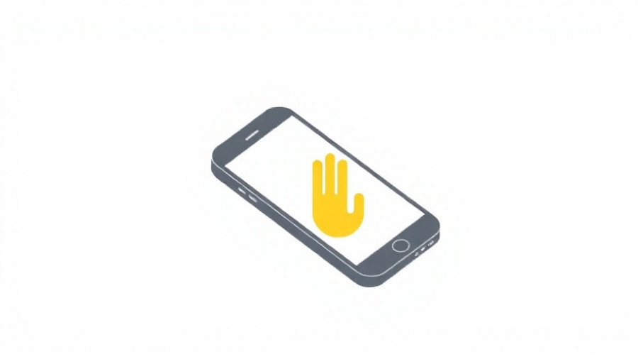 Abstract smartphone design with hand motif symbolizes EU Energy Label investment.