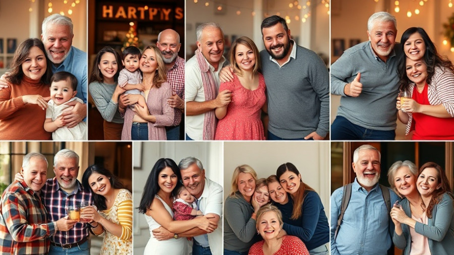 Fathers and daughters collage depicting the love languages of fathers.