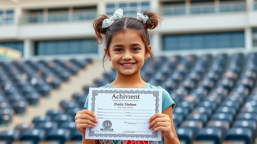 Niyati Chetransh musical prodigy holding award and certificate.