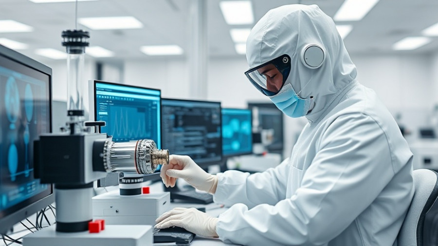 Scientist working in advanced lab on graphene technology in energy storage