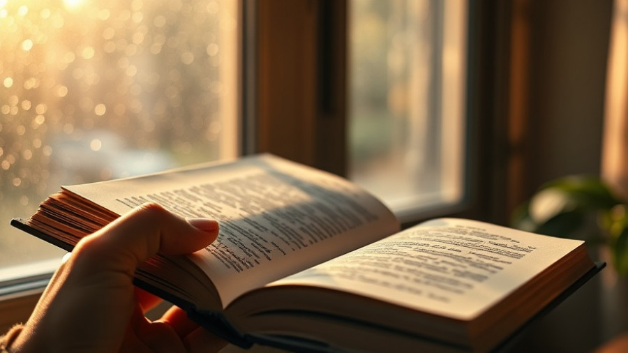 Person reading a book by window, warm lighting supports D.C. book vending machine.