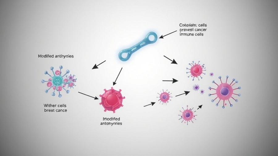 Antibody breakthrough illustration for treatment-resistant breast cancer.