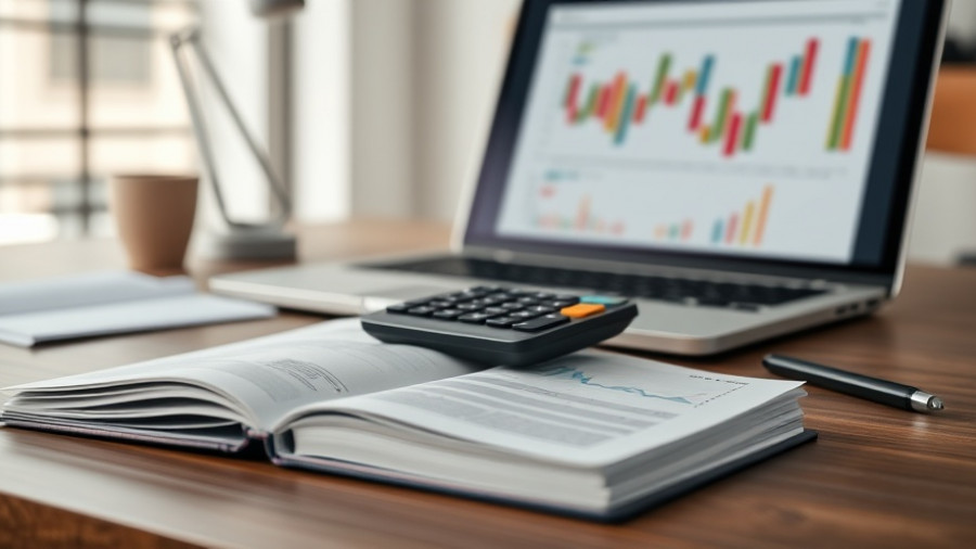 Small steps in business success shown through organized workspace