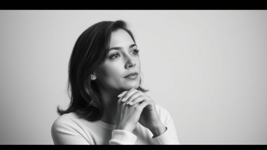 Thoughtful woman in monochrome portrait related to Grace Wales Bonner Hermès appointment