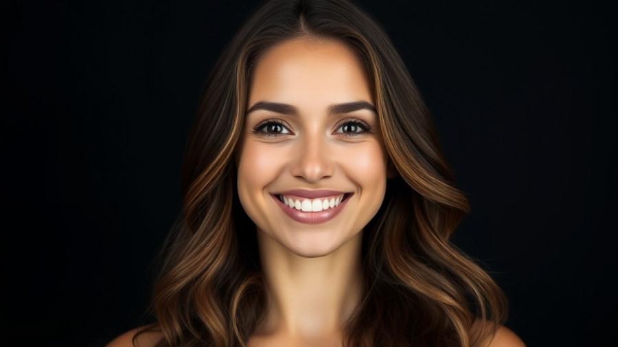 Professional portrait of a smiling woman with long hair.