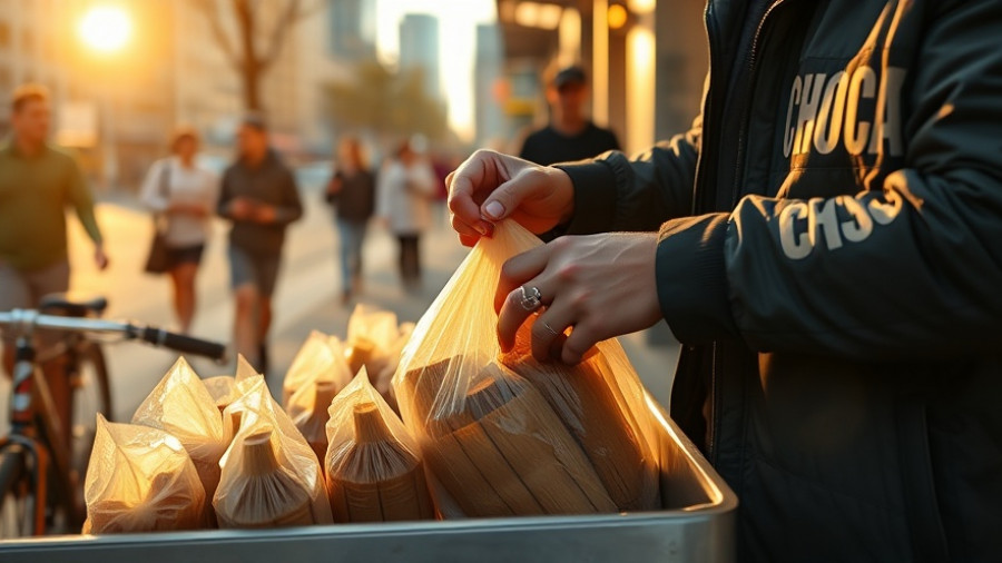 Chicago cyclists purchase tamales from vendor cart in bustling scene.