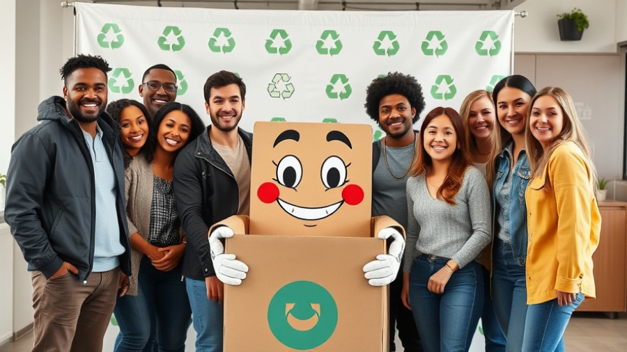Zithande Mzansi recycling programme launch with mascot and attendees