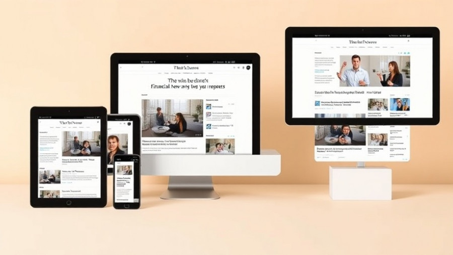 AI paywall improvements shown on multiple devices with financial news.
