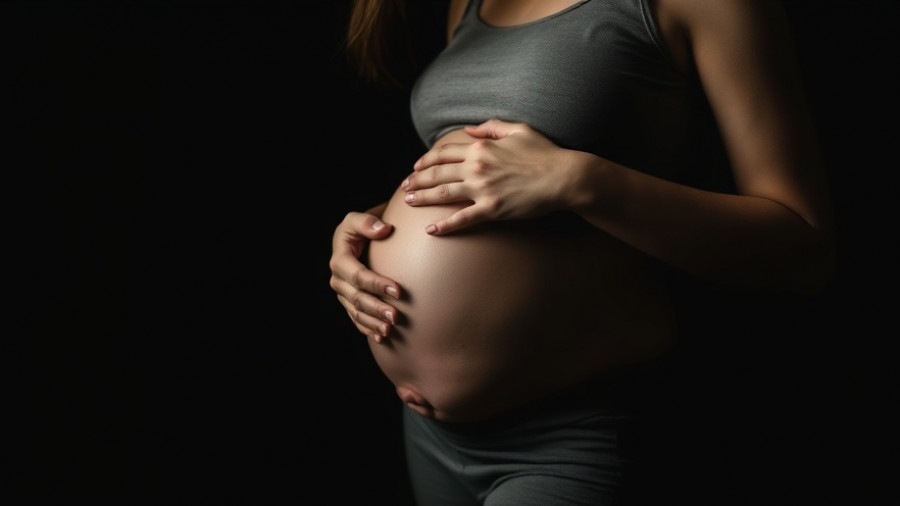 Pregnant woman contemplating healthcare to eliminate mother-to-child transmission of HIV.