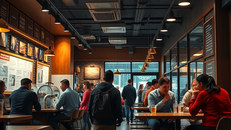 Customers at cozy cafe counter in Raleigh, A Place At The Table.