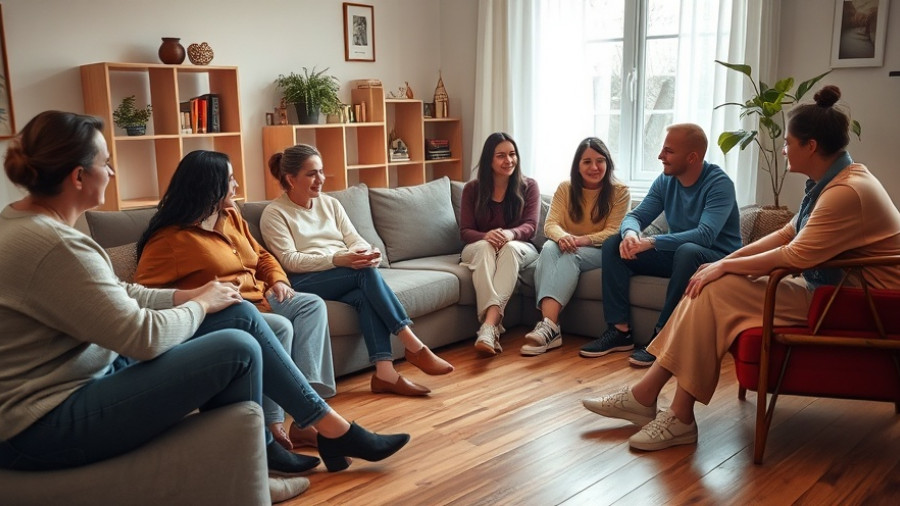 Group enjoying friendly chat, recharge your social battery.