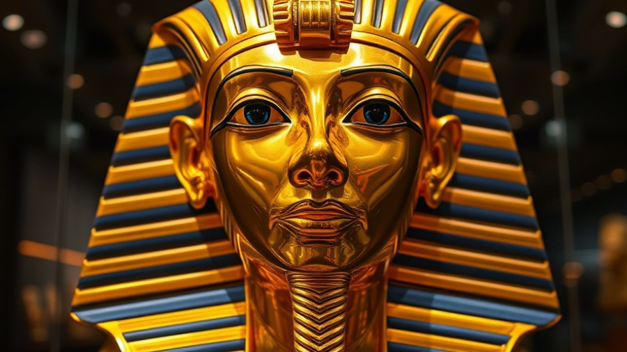 Grand Egyptian Museum opens with dazzling pharaoh mask display.