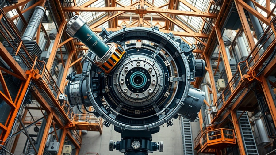 Intricate view of 4MOST telescope enhancing cosmic research.