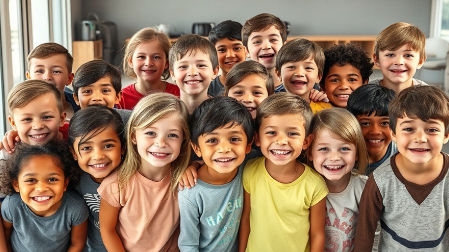 Children smiling in photos related to gene therapy for Bubble Boy Disease.