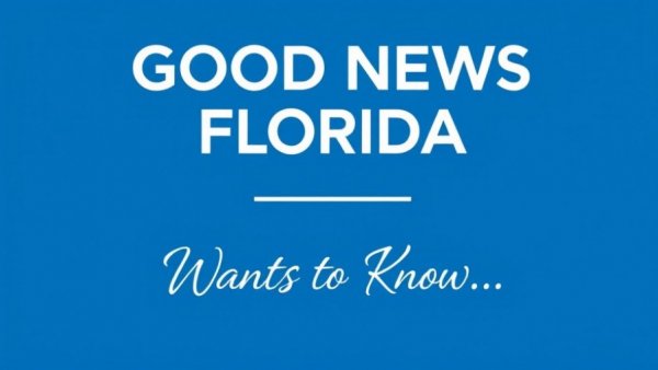 Text graphic with Good News Florida logo on blue background.
