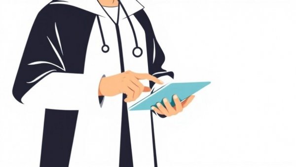 Minimalistic abstract healthcare agent illustration, AI Healthcare Agents Compliance concept.
