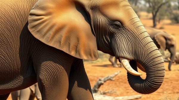 Putra Mas elephant journey in safari park, serene scene.