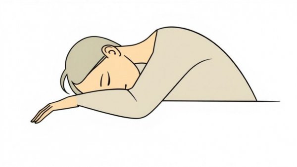 I’ve Resolved It All: abstract figure leaning on a surface, minimalist design.