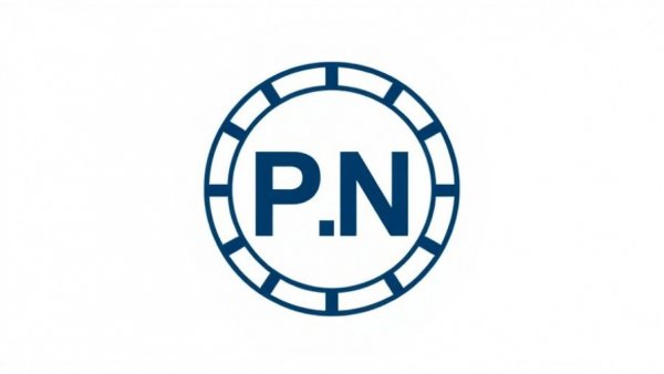 Minimalist P.N logo on white background, competitive sport spogomi branding.