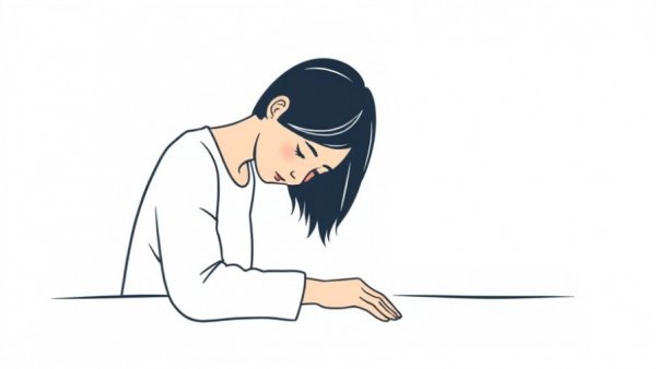 Minimalistic illustration of contemplation, representing childhood liver disease stigma.