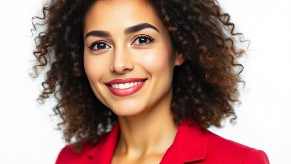 KFF Health News Norimine Regional Editor portrait in a red blazer.