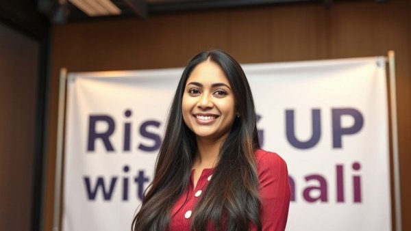 Host of 'Rising Up with Sonali' smiling in studio, SNAP Cuts Impact on Food Security