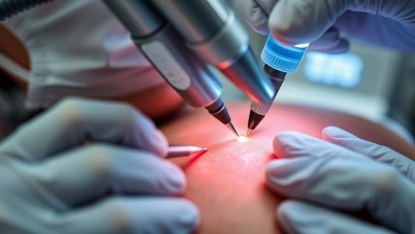 Tattoo removal procedure in San Diego clinic.