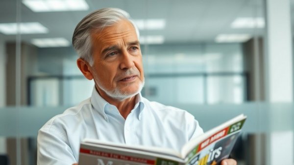 Distinguished professional on magazine cover, defining excellence in 2025.