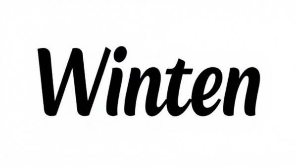 Minimalistic logo design, black and yellow lettering.