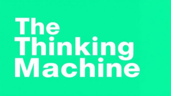 Cover of 'The Thinking Machine' book on Nvidia's Transformation.