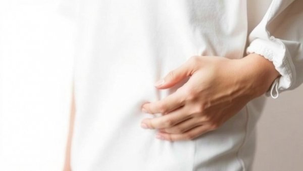 Minimalist abstract art depicting hand in garment.